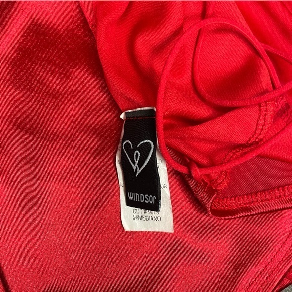 Windsor Strappy Satin Cowl Neck Crop Top - Picture 3 of 3